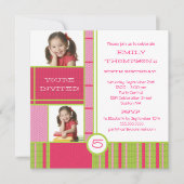 Blocage de couleurs heureux Invitation à la Petite (Devant)