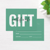 Blocage tendance couleur certificat cadeau d'entre (Bureau)