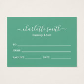 Blocage tendance couleur certificat cadeau d'entre (Dos)