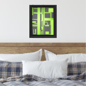 Blocage Vert Impression sur Toile Étirée (Insitu(Chambre))