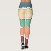 Blocages de couleurs Abstraits Leggings (Dos)