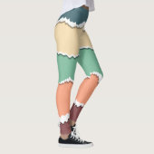Blocages de couleurs Abstraits Leggings (Droite)