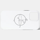 Bloch Sphere | Quantum Bit (Qubit) Natuurkunde/Wis Case-Mate iPhone Case (Achterkant (horizontaal))