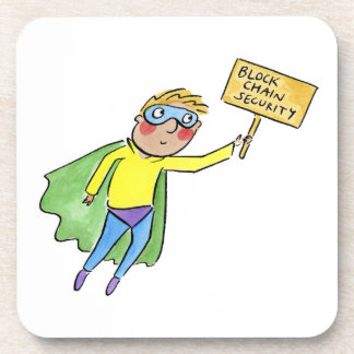 Block Chain Security Bier Onderzetter