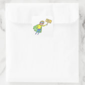 Block Chain Security Vierkante Sticker (Tas)