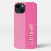 Block Colours With Personalization iPhone Hoesje (Achterkant)
