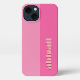 Block Colours With Personalization iPhone 13 Hoesje