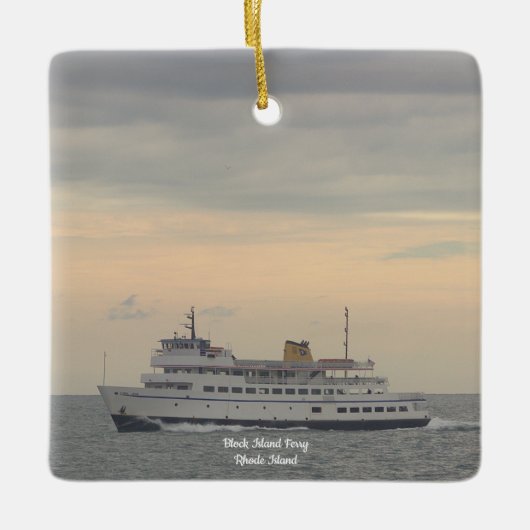 Block Island Ferry Rhode Island Ornament (Voorkant)
