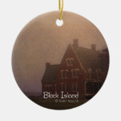 Block Island Keramisch Ornament (Voorkant)