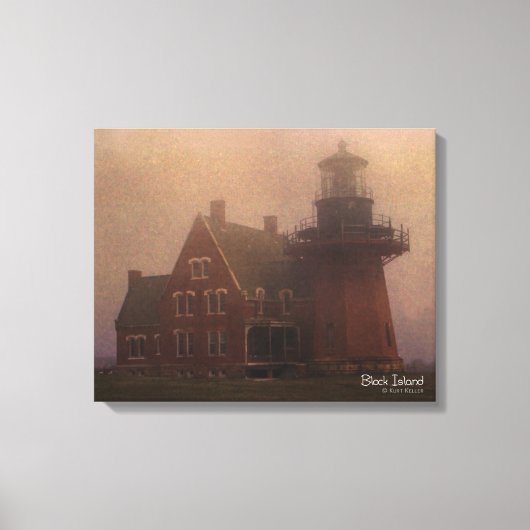 Block Island Lighthouse Canvas Afdruk (Voorkant)