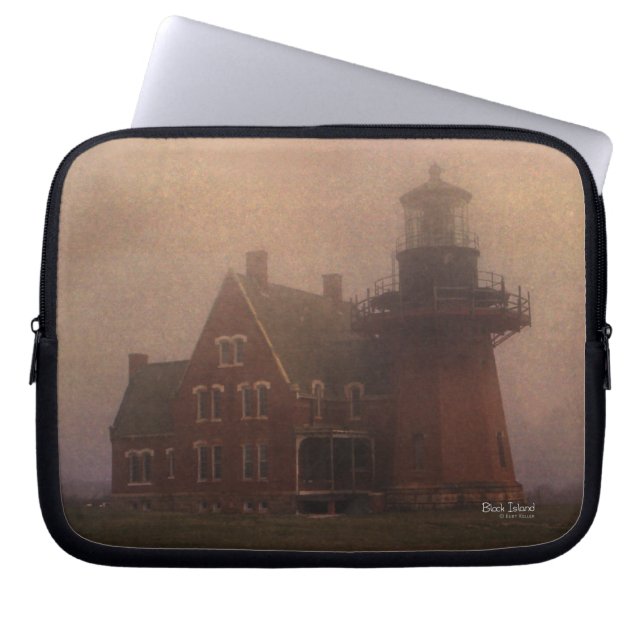 Block Island Lighthouse Laptop Sleeve (Voorkant)