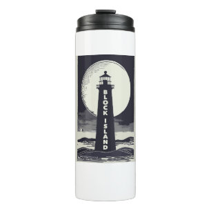 Block Island Lighthouse Rhode Island Maan Thermosbeker