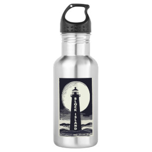 Block Island Lighthouse Rhode Island Maan Waterfles