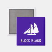 BLOCK ISLAND MAGNEET (Voorkant / Achterkant)