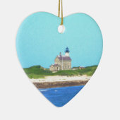 Block Island North Light Keramisch Ornament (Rechts)
