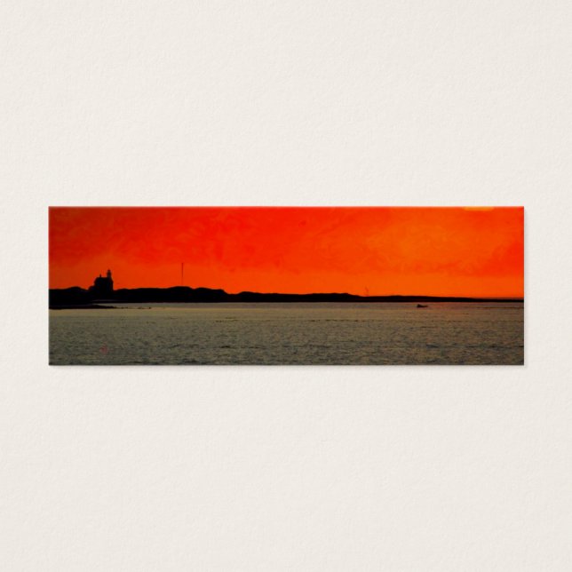 Block Island North Lighthouse at Sunset Painting (Devant)
