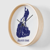 Block Island Rhode Island Clock-Island Time (Hoek)
