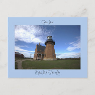 Block Island Southeast Light Ansichtkaart Briefkaart