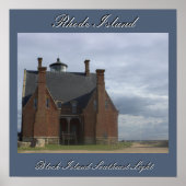 Block Island Southeast Light Poster (Devant)
