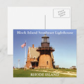 Block Island Southeast Lighthouse, RI Briefkaart (Voorkant / Achterkant)