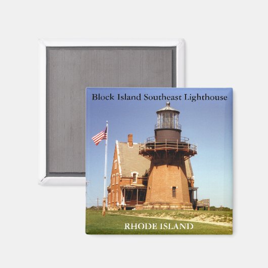 Block Island Southeast Lighthouse, RI Magnet (Recto/Verso)