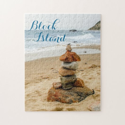 Block Island Stone Cairn Puzzle Legpuzzel (Verticaal)