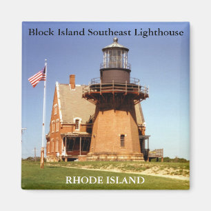 Block Island Zuidoost Vuurtoren, RI Magnet Magneet