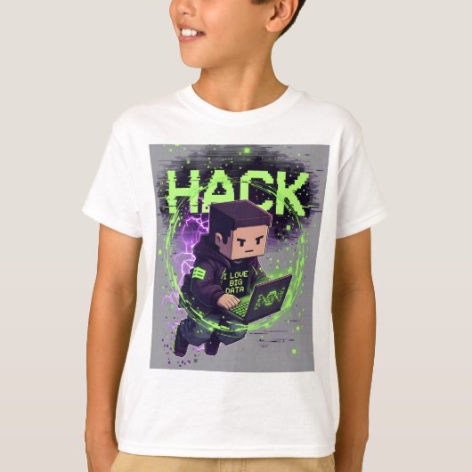 BLOCK KIDS HACK T-SHIRT (Voorkant)