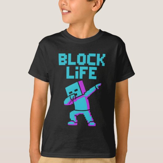 BLOCK LIFE T-SHIRT (Voorkant)