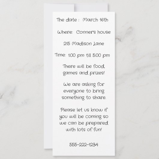 BLOCK PARTY INVITATION (Dos)