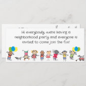 BLOCK PARTY INVITATION (Devant / Derrière)