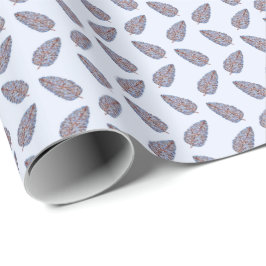 Block Print Topiary Tree Cadeaupapier