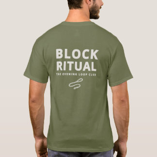 Block Ritual Avond Loop Hondenbezitters Club T-Shi T-shirt