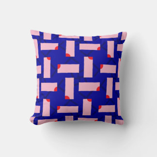 Block Theory Bold Roze & Kobaltblauwe Kussen