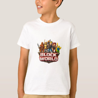 Block World Gamer Squad Design – Kleurrijke Kubus T-shirt