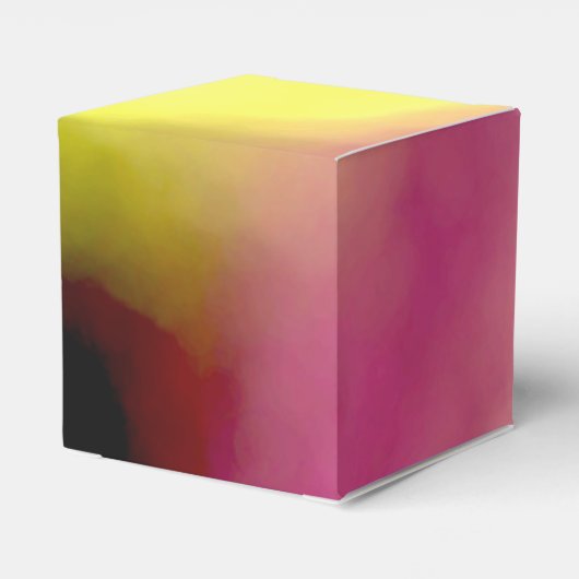 Blockchain: Abstract Roze, Geel, Zwart & Wit Bedankdoosjes (Achterkant)