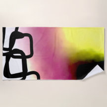 Blockchain: Abstract Roze, Geel, Zwart & Wit