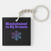 Blockchaintje voor mijn dromen sleutelhanger (Achterkant)