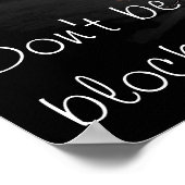 Blockin mijn shine - Grumpy Angel Poster (Hoek)