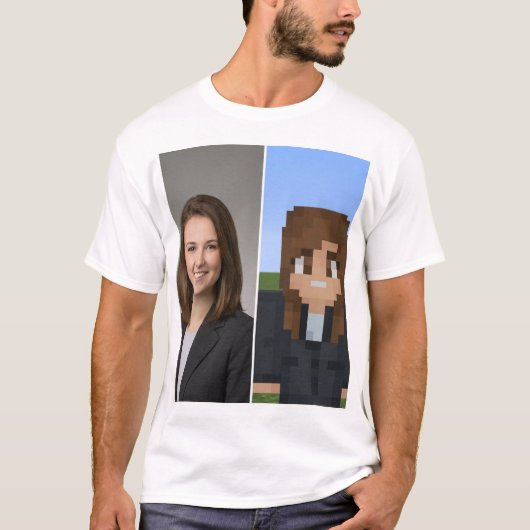 BlockPix Minecraft Character T-Shirt (Devant)