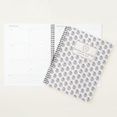 Blockprint inspiré bleu floral (Devant avec enveloppe)