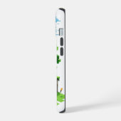 BlockQuest Adventures - Pixel Art iPhone 15 hoesje (Linkerkant)