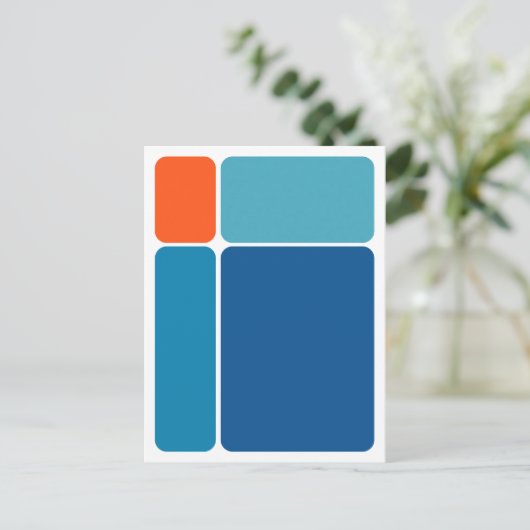 Blocks Abstract Design Carte postale (Debout devant)
