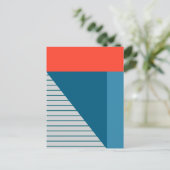 Blocks & Stripes Abstract Design Briefkaart (Staand voorkant)