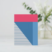 Blocks & Stripes Abstract Design Briefkaart (Staand voorkant)