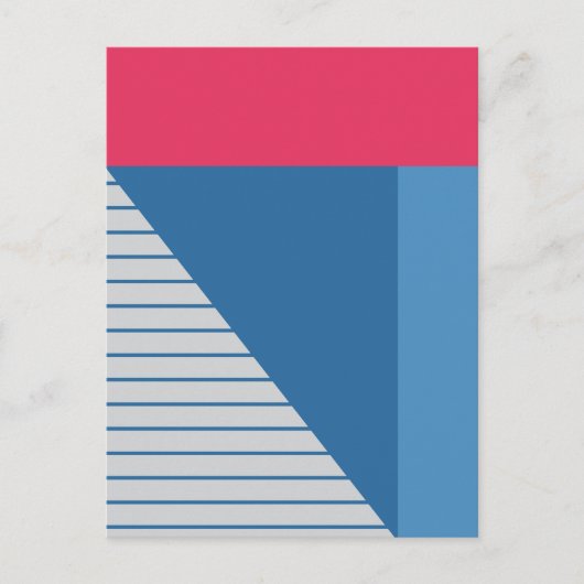 Blocks & Stripes Abstract Design Briefkaart (Voorkant)