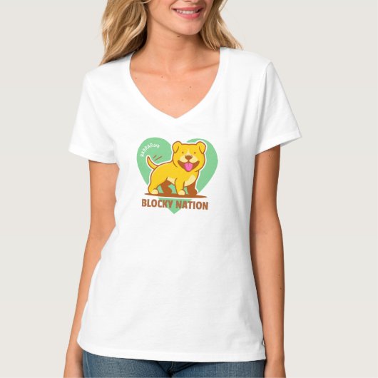 Blocky Nation Tshirt (Voorkant)