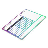 Blocnote met grote wekelijkse Habit (Schuin)