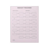 Blocnote met persoonlijke gewichtscontrole (Gedraaid)