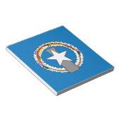 Blocnote met vlag van de Noordelijke Marianen (Schuin)